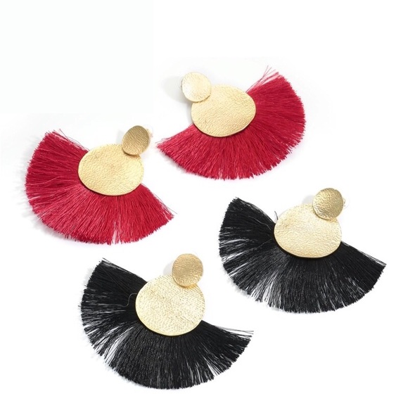 Candice Fringe Stud Earring in Multicolor NWT - Picture 4 of 4